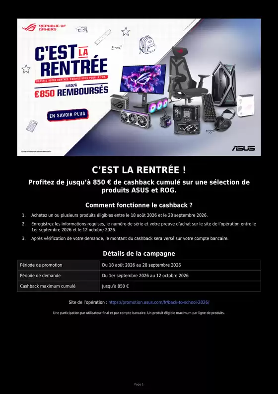 Catalogue LDLC | C’EST LA RENTRÉE ! | 2026-08-19T00:00:00.000Z - 2026-09-28T00:00:00.000Z