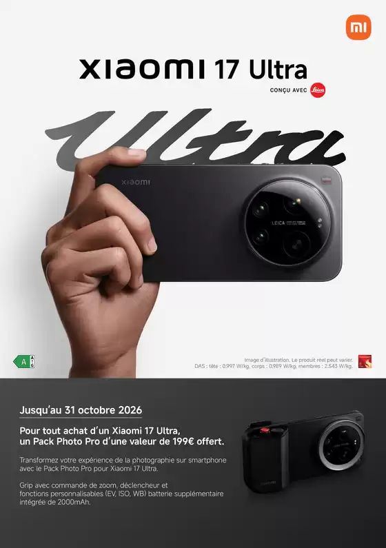 Catalogue LDLC à Romans-sur-Isère | Pack Photo Pro offert avec Xiaomi | 2026-08-19T00:00:00.000Z - 2026-10-31T00:00:00.000Z