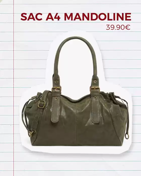 Catalogue Edisac à Lion-sur-Mer | Une rentrée stylée à prix doux, notre sélection de sacs format A4 à petits prix, pensées pour conjuguer style et praticité au quotidien. | 2026-08-19T00:00:00.000Z - 2026-09-30T00:00:00.000Z
