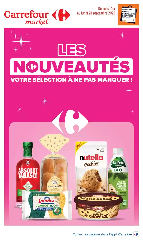 Catalogue Carrefour Market à Launaguet | LES INNOVATIONS DE SEPTEMBRE | 2026-09-01T00:00:00.000Z - 2026-09-28T00:00:00.000Z