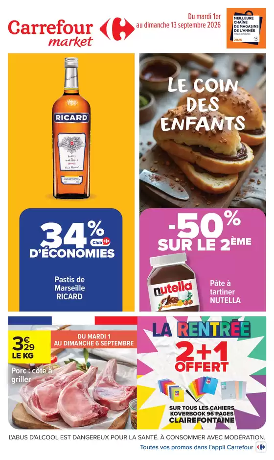 Catalogue Carrefour Market à Launaguet | LE COIN DES ENFANTS | 2026-09-01T00:00:00.000Z - 2026-09-13T00:00:00.000Z