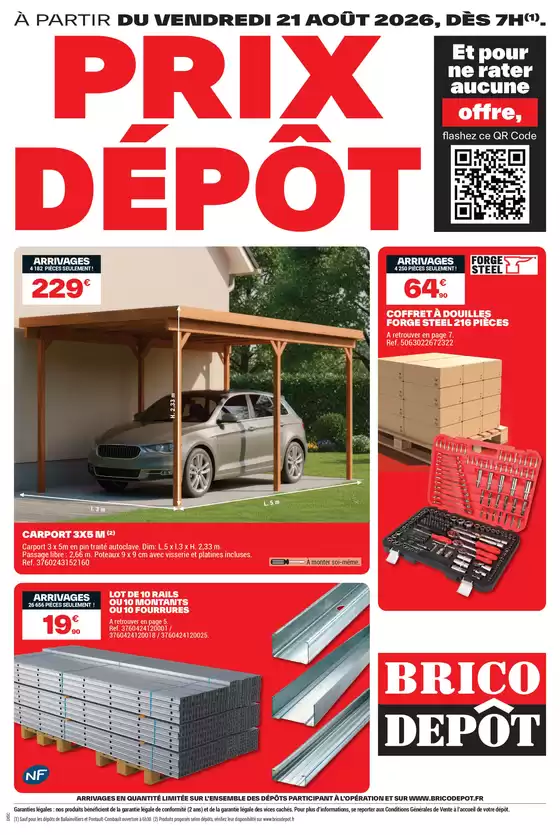 Catalogue Brico Dépôt | PRIX DÉPÔT | 2026-08-21T00:00:00.000Z - 2026-09-03T00:00:00.000Z