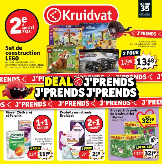 Catalogue Kruidvat à Les Alluets-le-Roi | DEAL J’PRENDS | 2026-08-24T00:00:00.000Z - 2026-09-06T00:00:00.000Z