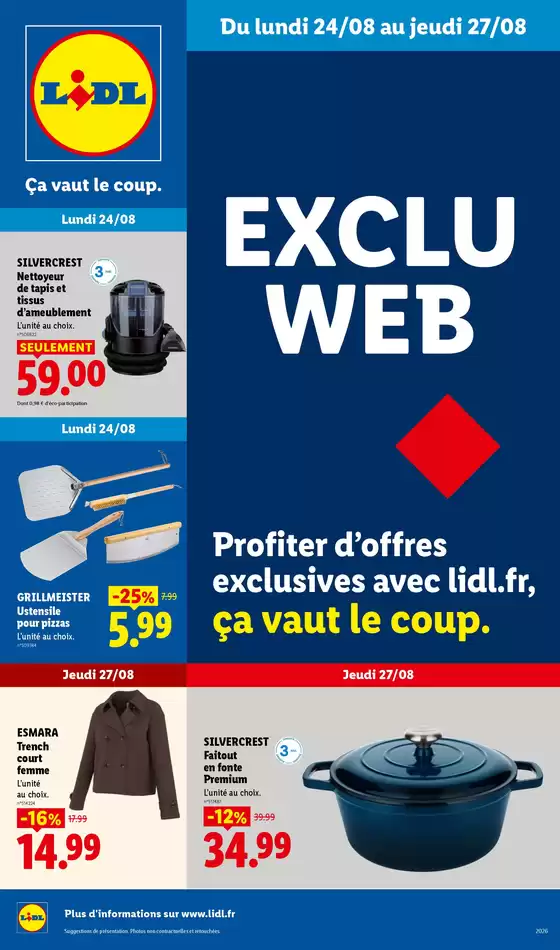 Catalogue Lidl à Marseille | Les Exclus Web de la semaine | 2026-08-24T00:00:00.000Z - 2026-08-27T00:00:00.000Z