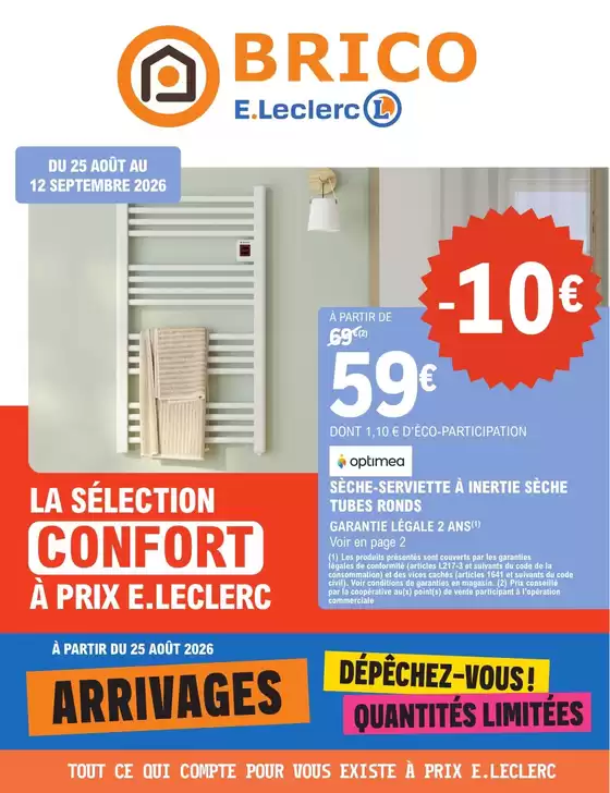 Catalogue E.Leclerc Brico à Masny | Arrivages Bricolage | 2026-08-25T00:00:00.000Z - 2026-09-12T00:00:00.000Z