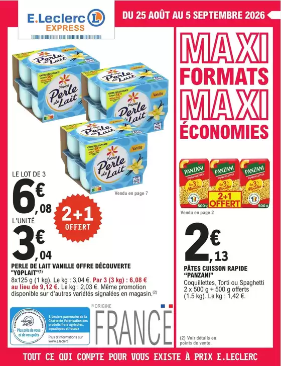 Catalogue E.Leclerc à Guitry | DEPENSER MOINS 20 GV - EXPRESS | 2026-08-25T00:00:00.000Z - 2026-09-05T00:00:00.000Z