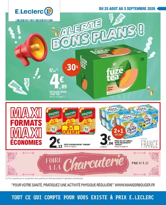 Catalogue E.Leclerc à Corbehem | DEPENSER MOINS 20 GV - MIXTE | 2026-08-25T00:00:00.000Z - 2026-09-05T00:00:00.000Z