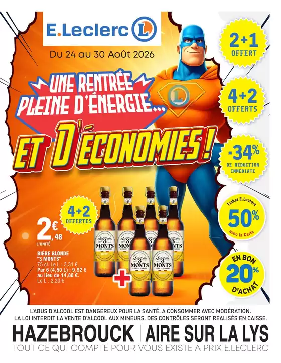 Catalogue E.Leclerc à Gonneville-la-Mallet | Tract mag 24 au 30 août | 2026-08-24T00:00:00.000Z - 2026-08-30T00:00:00.000Z