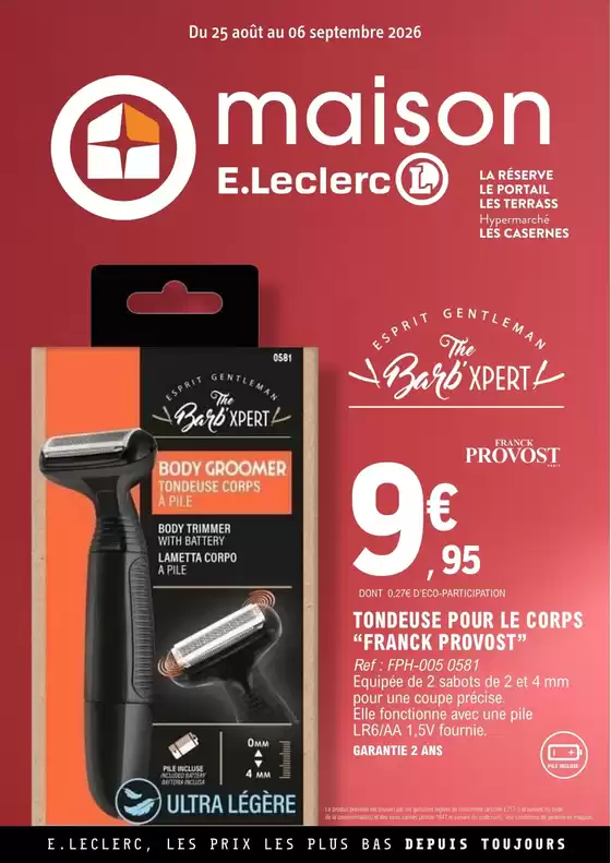 Catalogue E.Leclerc | 26C818LR | 2026-08-25T00:00:00.000Z - 2026-09-06T00:00:00.000Z