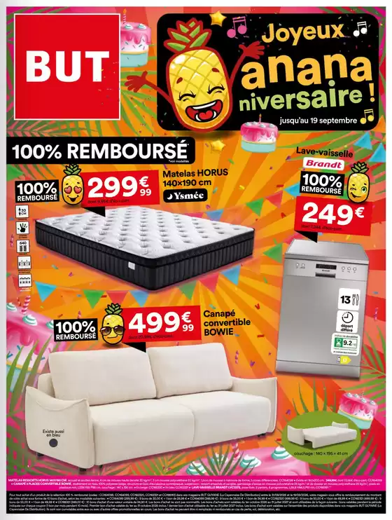 Catalogue BUT | Anniversaire ! | 2026-08-25T00:00:00.000Z - 2026-09-19T00:00:00.000Z