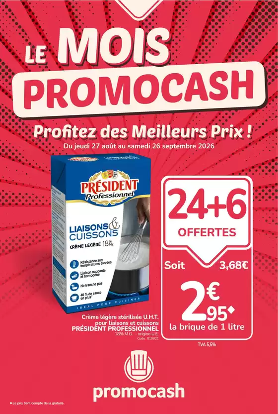 Catalogue Promocash à Nîmes | Le Mois Promocash | 2026-08-25T00:00:00.000Z - 2026-09-26T00:00:00.000Z