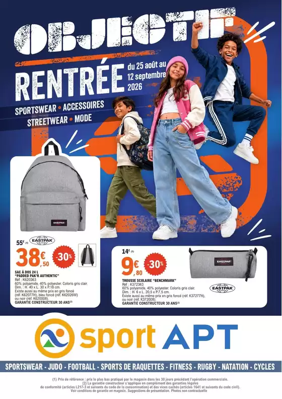 Catalogue E.Leclerc Sports à Les Attaques | OPERATION MAGASIN N°5 RDC | 2026-08-25T00:00:00.000Z - 2026-09-12T00:00:00.000Z