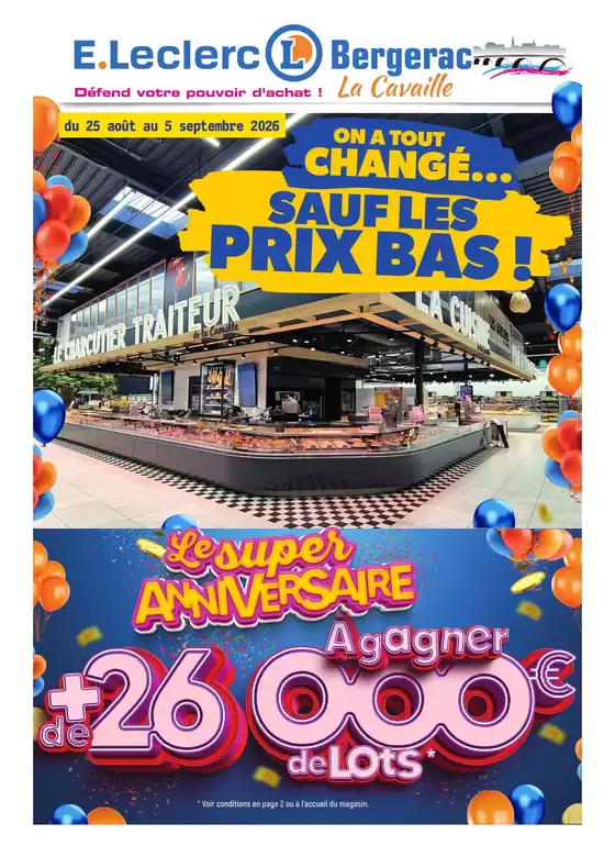 Catalogue E.Leclerc à Nomexy | CATALOGUE ANNIVERSAIRE | 2026-08-25T00:00:00.000Z - 2026-09-05T00:00:00.000Z
