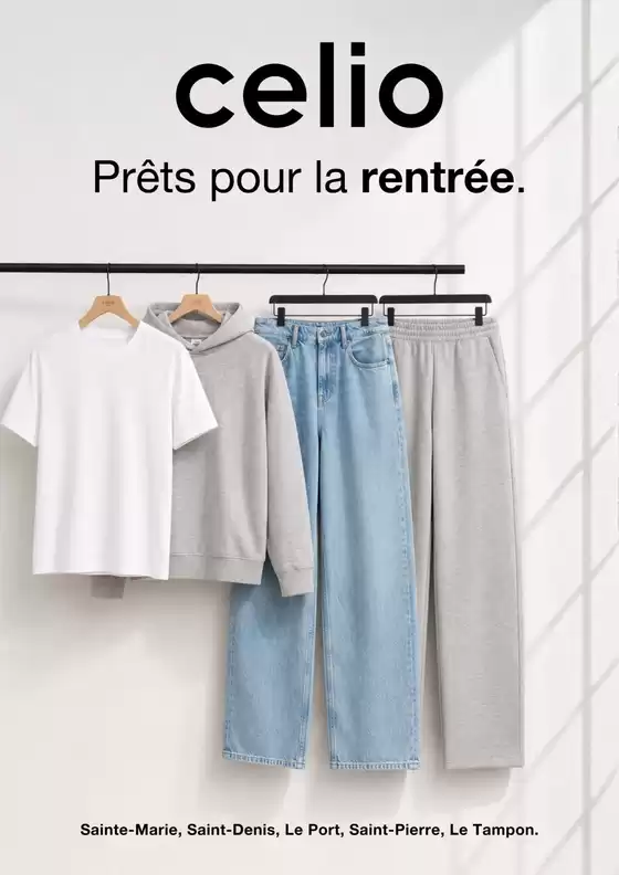 Catalogue Celio | Prêts pour la rentrée | 2026-08-25T00:00:00.000Z - 2026-09-04T00:00:00.000Z
