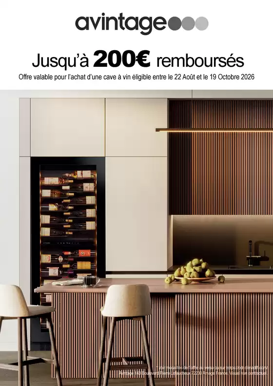 Catalogue Boulanger à Apremont - Rhône-Alpes | OFFRE Avintage : Jusqu'à 200€ remboursés | 2026-08-25T00:00:00.000Z - 2026-10-19T00:00:00.000Z