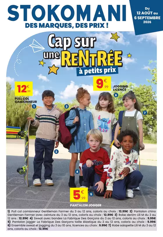 Catalogue Stokomani à Bonneval (Eure et Loir) | Cap sur une rentrée à petit prix | 2026-08-26T00:00:00.000Z - 2026-09-06T00:00:00.000Z