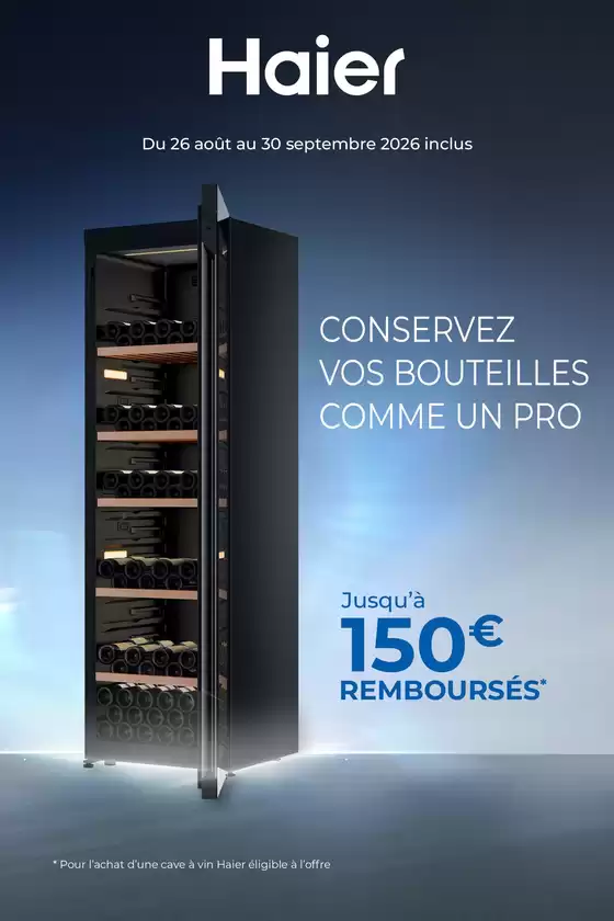 Catalogue MDA | 4985 ODR HAIER COOLING Wine cooler Q3 | 2026-08-26T00:00:00.000Z - 2026-09-30T00:00:00.000Z