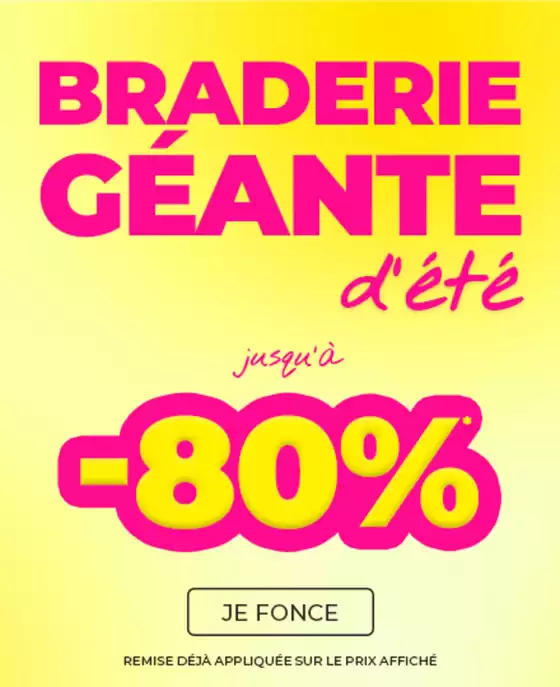 Catalogue Degriff'Stock | Grande braderie d'été | 2026-08-27T00:00:00.000Z - 2026-08-31T00:00:00.000Z