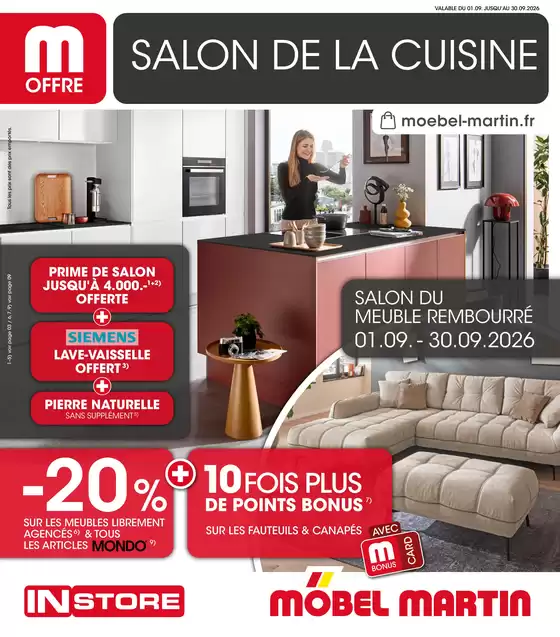 Catalogue Möbel Martin à Ploërmel | Möbel Martin: Offres hebdomadaires | 2026-09-01T00:00:00.000Z - 2026-09-30T00:00:00.000Z