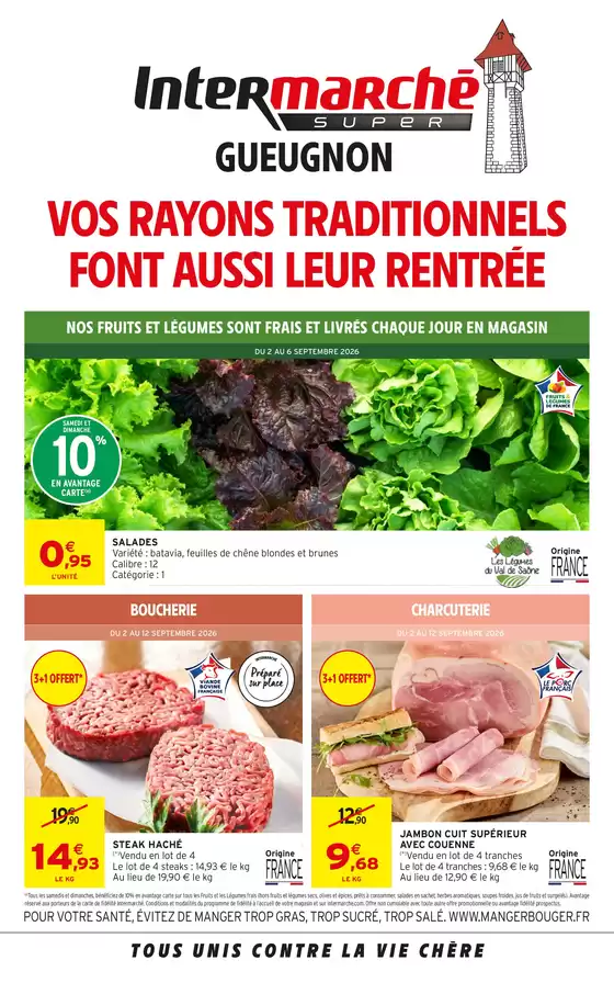 Catalogue Intermarché à Angers | PROS LOCAL - 07552 GUEUGNON | 2026-09-01T00:00:00.000Z - 2026-09-12T00:00:00.000Z