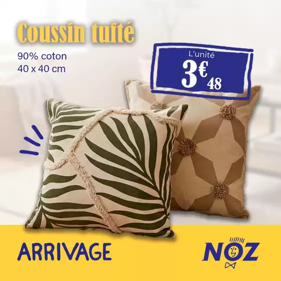 Catalogue Noz à Ussac | Coussin tufté | 2026-08-28T00:00:00.000Z - 2026-09-01T00:00:00.000Z