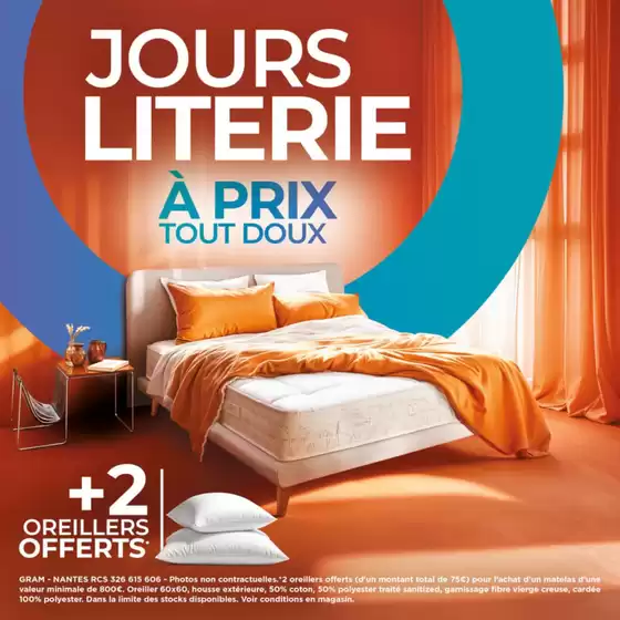 Catalogue Gallery Tendances à Paris | Jusqu'au 12 septembre, profitez d'offres exceptionnelles sur notre sélection literie à prix tout doux. | 2026-08-31T00:00:00.000Z - 2026-09-12T00:00:00.000Z