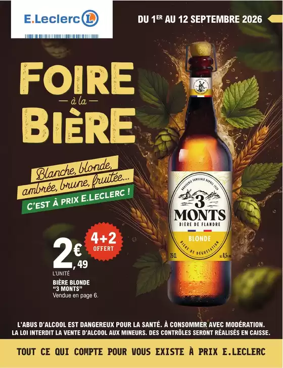 Catalogue E.Leclerc Express | OP REGION - FOIRE A LA BIERE | 2026-09-01T00:00:00.000Z - 2026-09-12T00:00:00.000Z
