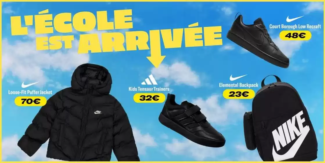 Catalogue SportsDirect.com à Saint-Bernard (Ain) | Meilleures sélections pour la rentrée scolaire | 2026-08-31T00:00:00.000Z - 2026-09-20T00:00:00.000Z