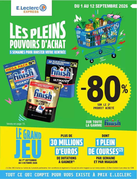 Catalogue E.Leclerc à Saint-Germain-du-Plain | EVENEMENT 7 - EXPRESS | 2026-09-01T00:00:00.000Z - 2026-10-03T00:00:00.000Z