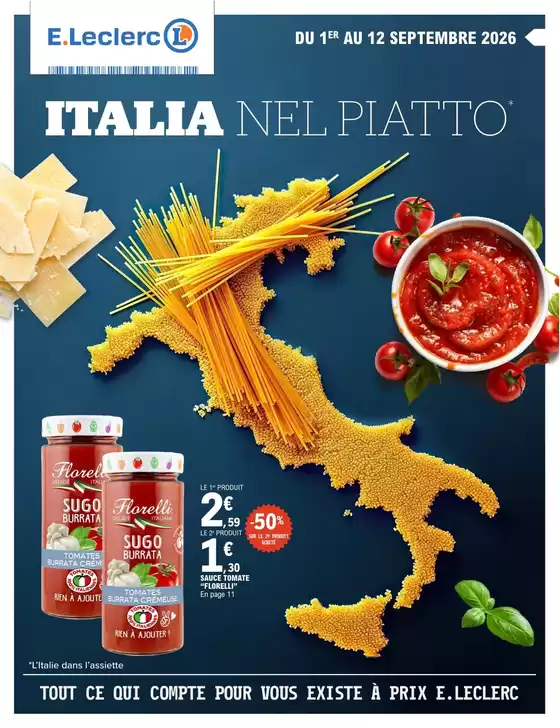 Catalogue E.Leclerc à Seilh | OPE ITALIE 100% DIGITALE | 2026-09-01T00:00:00.000Z - 2026-09-12T00:00:00.000Z