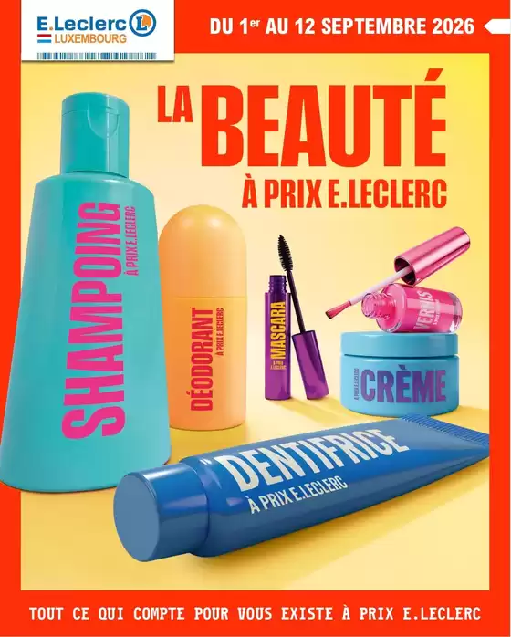 Catalogue E.Leclerc à Brioux-sur-Boutonne | 26M361C02LU | 2026-09-01T00:00:00.000Z - 2026-09-12T00:00:00.000Z