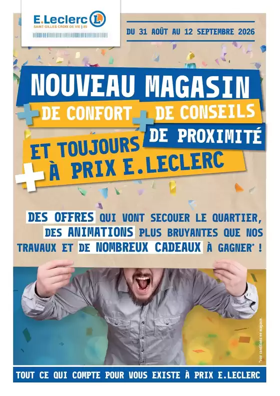 Catalogue E.Leclerc | NOUVEAU MAGASIN | 2026-08-31T00:00:00.000Z - 2026-09-12T00:00:00.000Z
