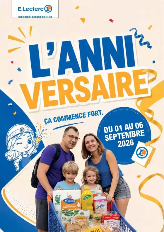 Catalogue E.Leclerc à Corbas | ANNIVERSAIRE 1 | 2026-09-01T00:00:00.000Z - 2026-09-06T00:00:00.000Z