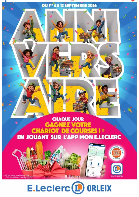 Catalogue E.Leclerc à La Roquebrussanne | ANNIVERSAIRE ORLEIX | 2026-09-01T00:00:00.000Z - 2026-09-12T00:00:00.000Z