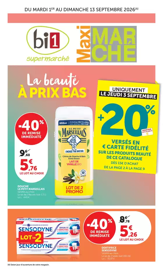 Catalogue Maximarché à Feneu | Meilleures offres et réductions | 2026-09-01T00:00:00.000Z - 2026-09-13T00:00:00.000Z