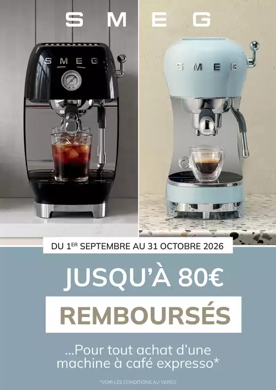 Catalogue Group Digital | Smeg JUSQU’À 80€ REMBOURSÉS | 2026-09-01T00:00:00.000Z - 2026-10-31T00:00:00.000Z