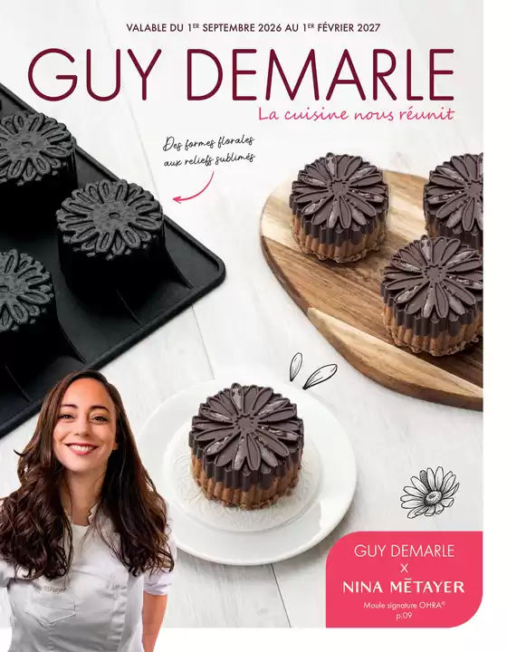 Catalogue Guy Demarle | Des formes florales aux reliefs sublimés | 2026-09-01T00:00:00.000Z - 2027-02-01T00:00:00.000Z