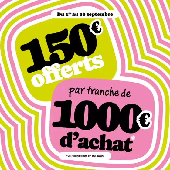 Catalogue SoCoo'c | Du 1 au 30 septembre 150€ offerts par tranche de 1000€ d'achat meubles | 2026-09-01T00:00:00.000Z - 2026-09-30T00:00:00.000Z
