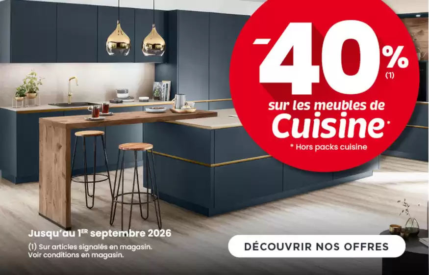 Catalogue Atlas | -40% sur les meubles de cuisine | 2026-09-01T00:00:00.000Z - 2026-09-01T00:00:00.000Z