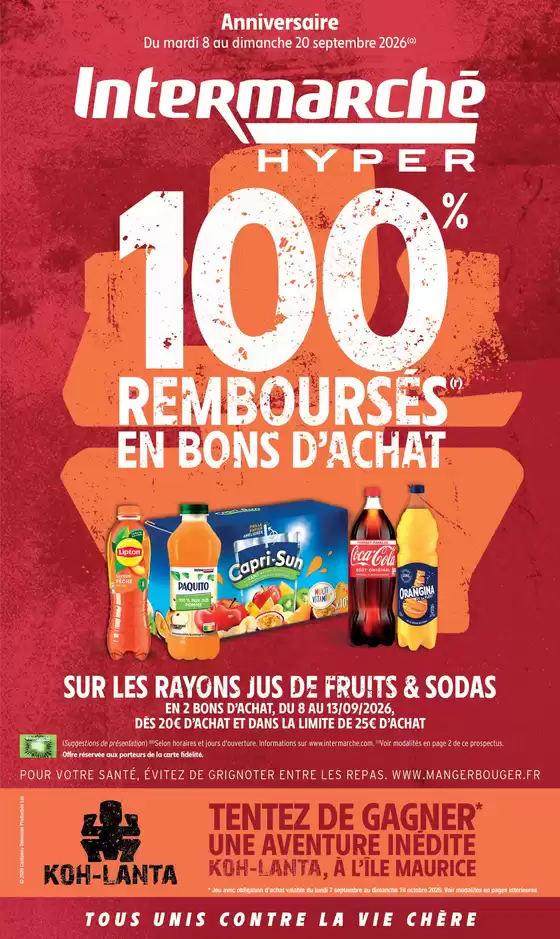 Catalogue Intermarché Hyper à Simiane-Collongue | TF PRE ANNIVERSAIRE | 2026-09-08T00:00:00.000Z - 2026-09-20T00:00:00.000Z