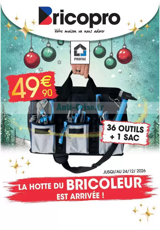 Catalogue Brico Pro à La Villedieu-du-Clain | LA HOTTE DU BRICOLEUR EST ARRIVÉE ! | 2026-09-01T00:00:00.000Z - 2026-12-24T00:00:00.000Z