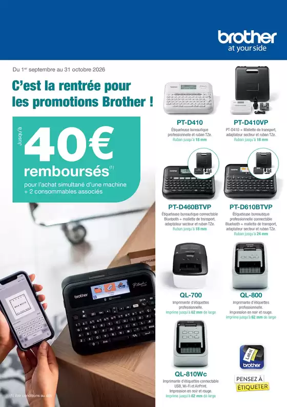 Catalogue LDLC à Tartaras | C’est la rentrée pour les promotions Brother ! | 2026-09-01T00:00:00.000Z - 2026-10-31T00:00:00.000Z