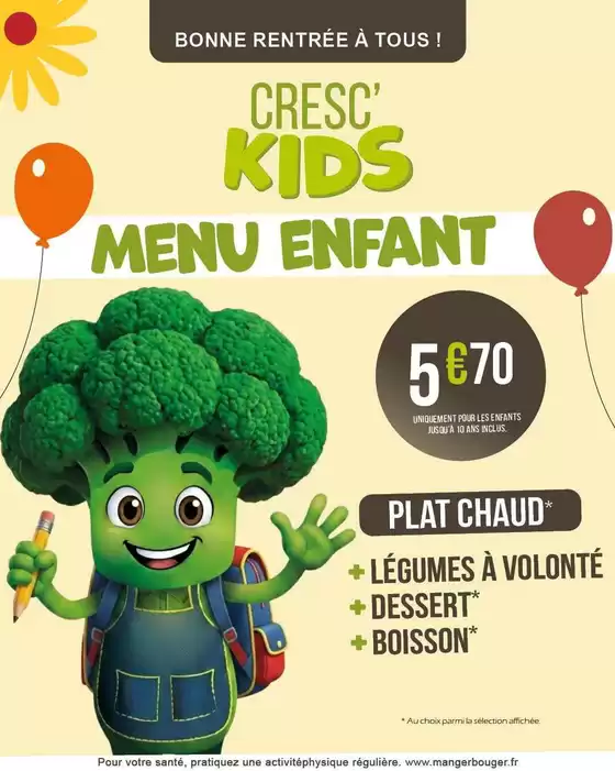 Catalogue Crescendo | MENU ENFANT | 2026-09-02T00:00:00.000Z - 2026-09-15T00:00:00.000Z