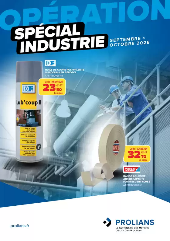 Catalogue Prolians à Escautpont | Operation special industrie | 2026-09-01T00:00:00.000Z - 2026-10-31T00:00:00.000Z