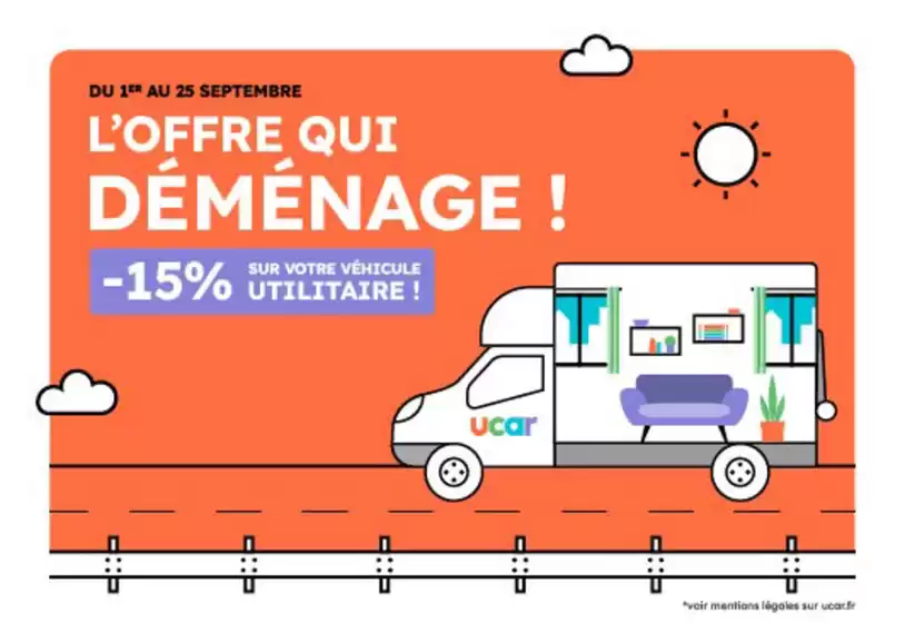 Catalogue Ucar | L’offre qui déménage !! | 2026-09-02T00:00:00.000Z - 2026-09-25T00:00:00.000Z