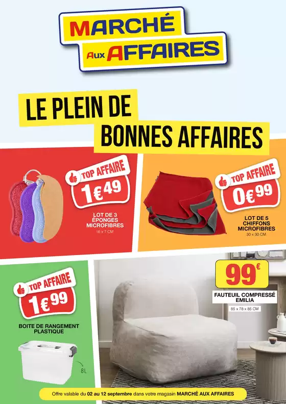 Catalogue Marché aux Affaires à Laroquebrou | LE PLEIN DE BONNES AFFAIRES | 2026-09-03T00:00:00.000Z - 2026-09-12T00:00:00.000Z