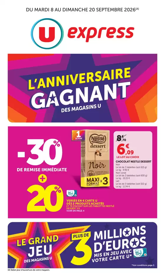 Catalogue U Express | Quinzaine Commerçante | 2026-09-08T00:00:00.000Z - 2026-09-20T00:00:00.000Z