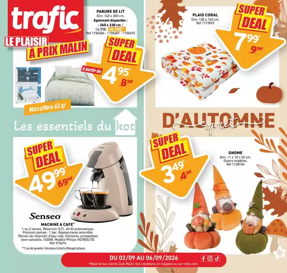Catalogue Trafic | SUPER DEAL | 2026-09-04T00:00:00.000Z - 2026-09-06T00:00:00.000Z