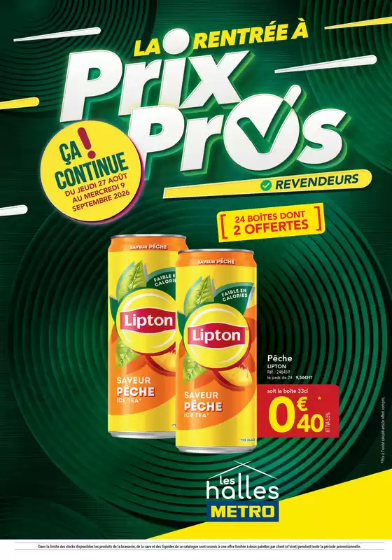 Catalogue Metro | La rentrée à Prix Pros - Revendeurs | 2026-09-04T00:00:00.000Z - 2026-09-09T00:00:00.000Z