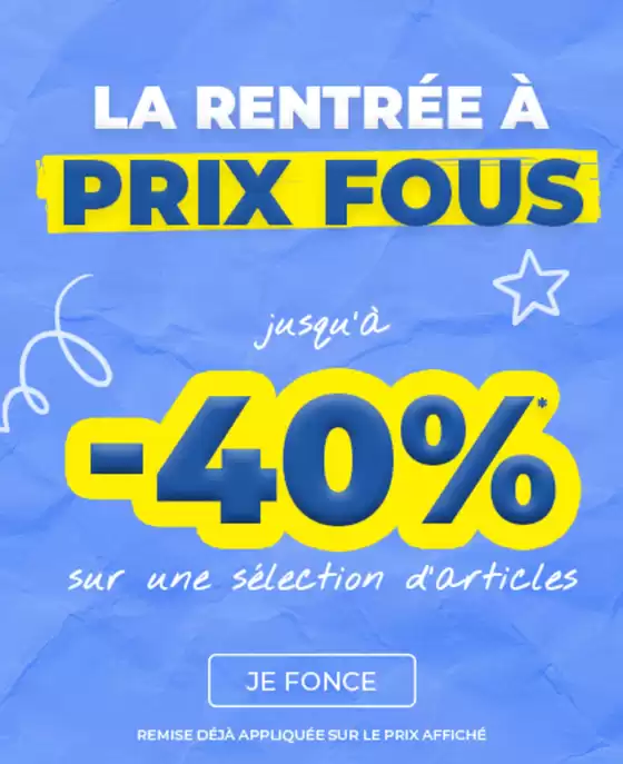 Catalogue Degriff'Stock à Toulouse | Rentrée à prix fous | 2026-09-04T00:00:00.000Z - 2026-09-14T00:00:00.000Z